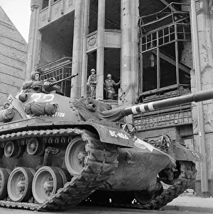 Caterpillar Track Prints: US Tank at Friedrichstrasse Crossing Point