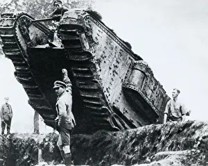 Tank Launching High in Air