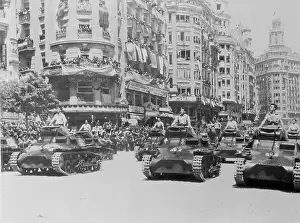 Valencia Prints: Tanks Appearing in Parade