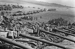 Brigade Prints: Tanks Prepare For Field Parade