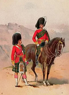 Partnership Prints: Tartan-Clad Scottish Soldiers