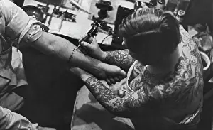 In A Tattoo Parlour