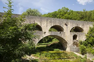 Images Dated 26th July 2013: Tauber Bridge, Rothenburg ob der Tauber, Tauber Valley, Franconia, Bavaria, Germany