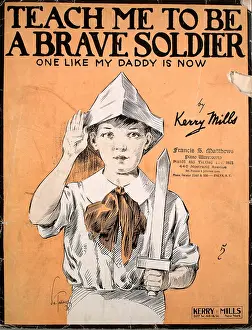 Sheet Music Prints: Teach Me To Be A Brave Soldier