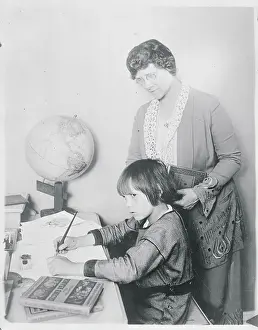 Discipline Prints: Teacher Tutoring Jackie Coogan