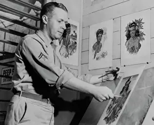 Tech. Corp. Charles B. Flory Creates No 1 Pin-up