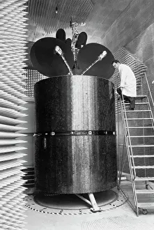 Technician Prints: Technician Checks Out Intelsat Iv