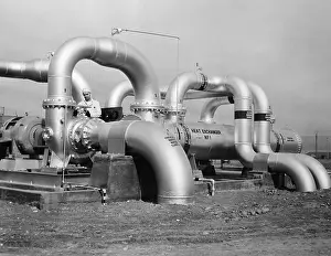 Technician Inspecting a Heat Exchanger