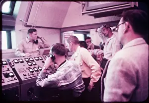 Technician Prints: Technicians Monitor The Count Down