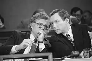 Confidence Prints: Ted Kennedy Conversing with Orrin Hatch