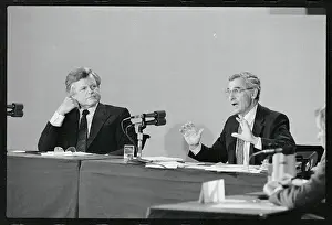 Ted Kennedy in Pensive Mood with Ray Shamie