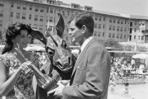 Ted Kennedy Presenting Trophy