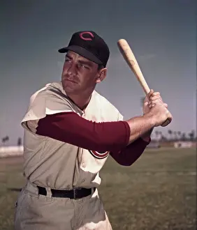 Ted Kluszewski Holding Bat