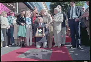 Ted Knight Receiving His Star on Walk of Fame