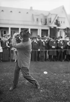 Ted Ray Taking a Swing