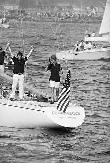 Ted Turner After Winning America's Cup
