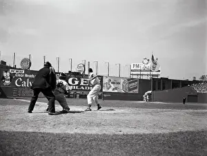 Ted Williams Batting at Home Plate