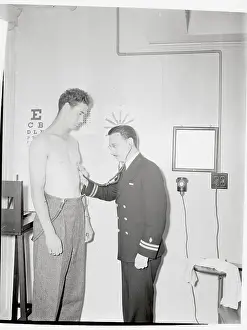 Ted Williams Having a Checkup