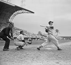 Slugger Prints: Ted Williams Hits a Home Run