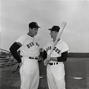 Scottsdale Prints: Ted Williams Instructing Carl Yastrzemski on Batting Techniques