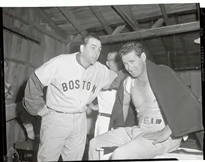 Sarasota Prints: Ted Williams with Lou Boudreau