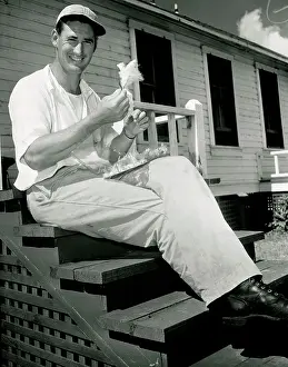 Ted Williams Making Fishing Flies