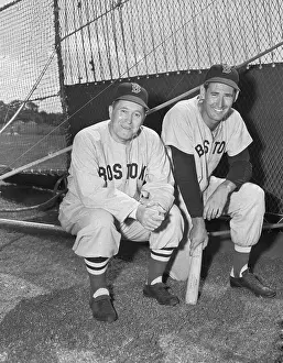 Ted Williams with His Manager Joe McCarthy
