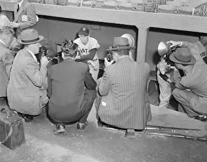 Ted Williams Participating in Interviews
