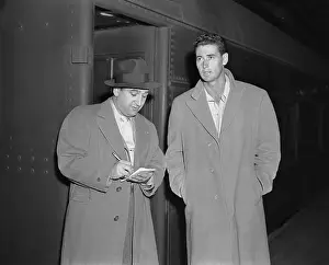 Ted Williams with Reporter
