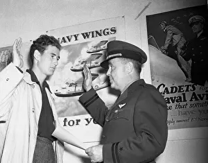 Ted Williams Being Sworn In