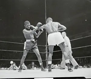 Teddy Davis Boxing Against Percy Bassett