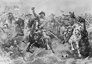 Teddy Roosevelt Leading Rough Riders