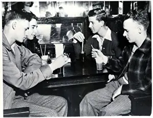 Ohio Prints: Teen Boys In A Soda Parlor