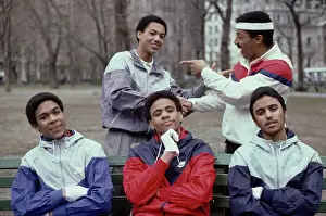 Huty32840 Prints: Teen Break Dancers, NY