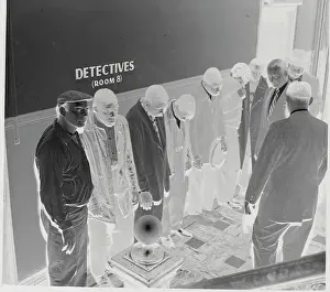 Teenage Suspects Being Booked by Detectives at Precinct