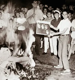 Beatles Prints: Teenagers Protest Against the Beatles