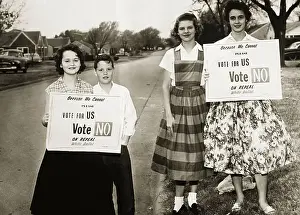 Suburb Prints: Teenagers Against Repeal of Prohibition