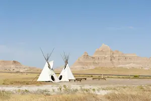 Erosion Prints: Teepees, tents of the Oglala Lakota or Oglala Sioux subtribes