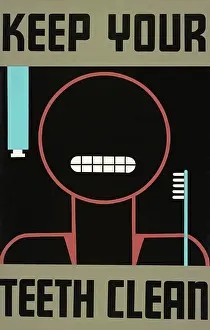 Arc0002900 Prints: Keep Your Teeth Clean Poster
