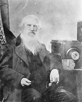 Telegraph Inventor Samuel F. B. Morse Posing with Camera