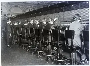 Switchboard Prints: Telephone Swichboard, Women Working On