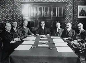 Phillips Prints: Television Committee Members Sitting at Conference Table