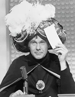Television Host Johnny Carson as Carnac the Magnificent