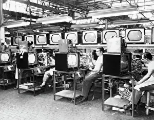 Production Prints: Television Receivers On Production Line