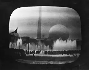 Opening Day Prints: Television Showing World's Fair Opening
