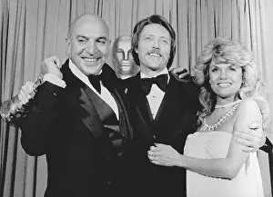 Telly Savalas and Dyan Cannon Congradulating Christopher Walken
