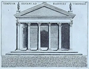 Original Date Prints: Tempio di Silvano, The Temple of Silvanus at the foot of the Viminal Hill