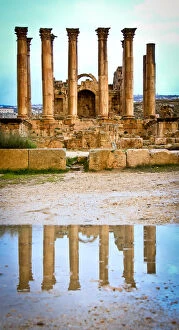 Images Dated 25th January 2016: Temple of Artemis in Jerash Archaeological site