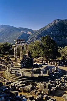Delphi Prints: Temple of Athena Delphi Greece