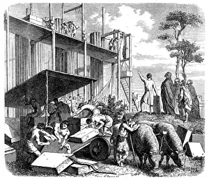 Temple construction on the Aventine in Ancient Rome